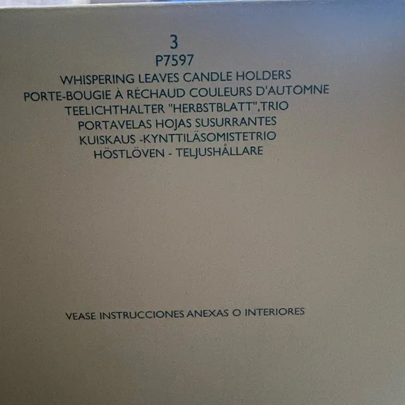 Partylite whispering leaves new in box - Picture 2 of 9